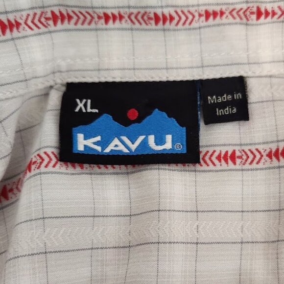 Kavu Men's Short Sleeve Button-Down Shirt in size XL - Picture 3 of 3